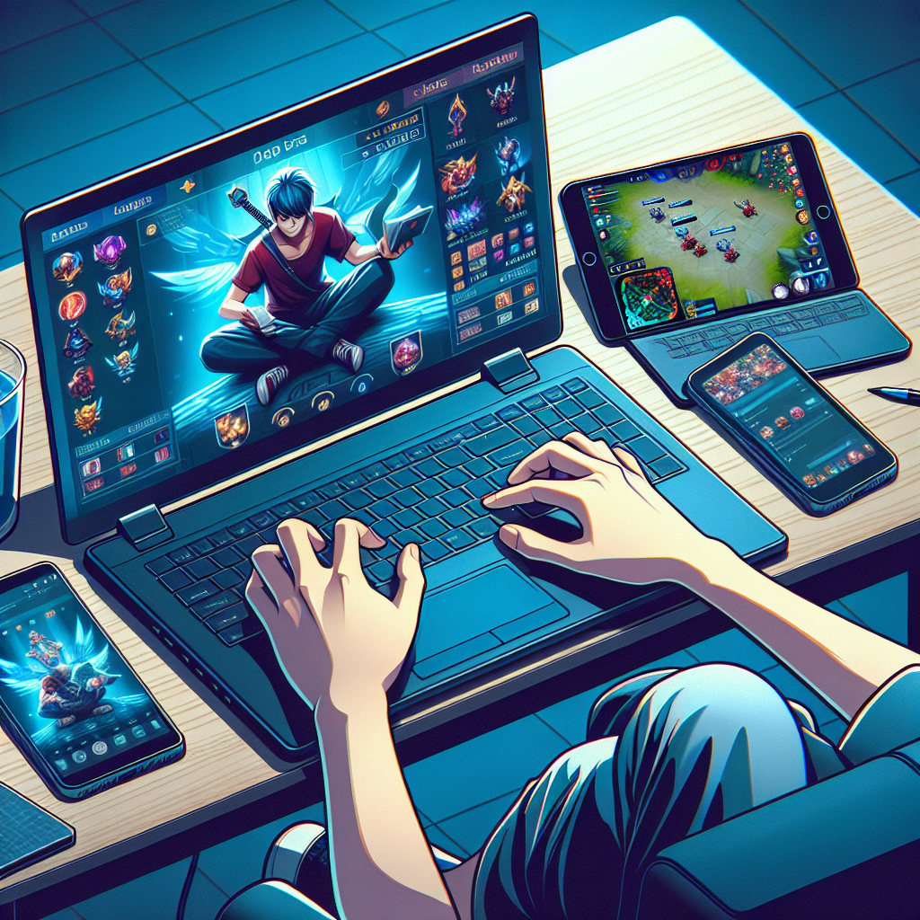 cara bermain Mobile Legend di laptop dengan emulator