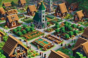 Tip Penting untuk Membangun Desa yang Berkembang di Minecraft