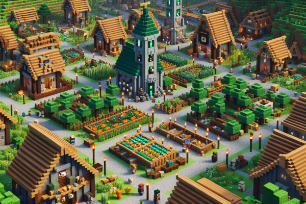 Tip Penting untuk Membangun Desa yang Berkembang di Minecraft