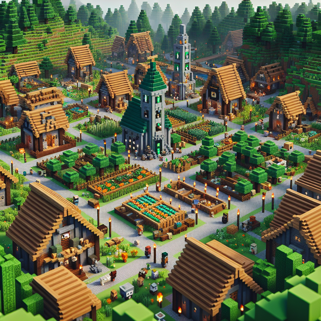 Tip Penting untuk Membangun Desa yang Berkembang di Minecraft