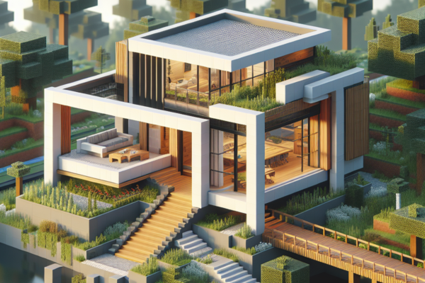 7 Tips Membangun Rumah Modern Sederhana di Minecraft