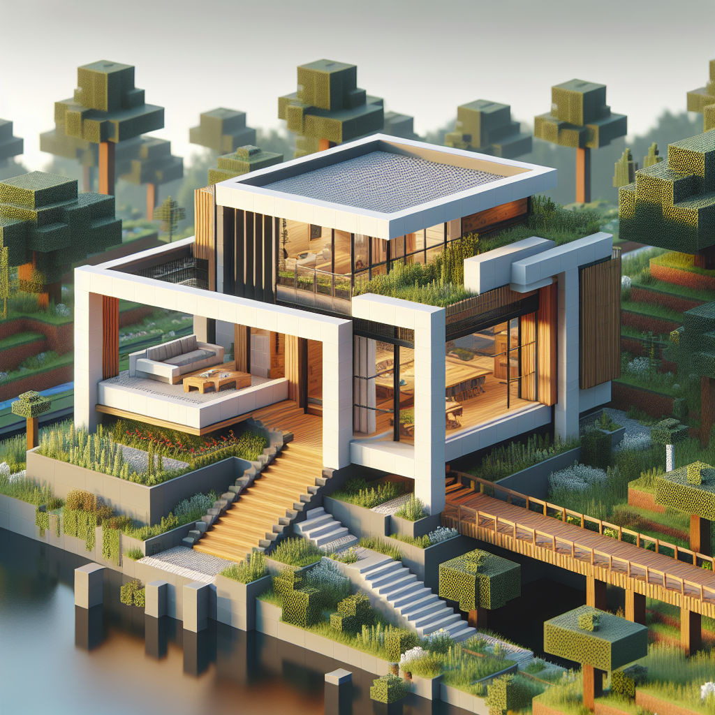 7 Tips Membangun Rumah Modern Sederhana di Minecraft